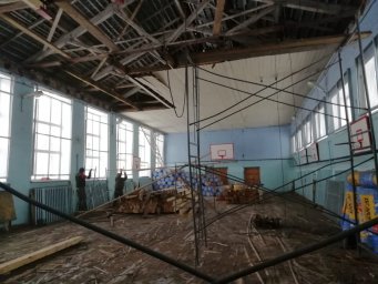 Завершены ремонтные работы спортивном зале детско-юношеского центра